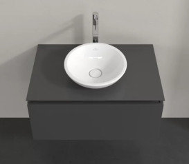 Тумба под раковину Villeroy & Boch Legato 80х50 см МДФ/ДСП глянцевый серый B56900FP