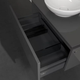Тумба под раковину Villeroy & Boch Legato 80х50 см МДФ/ДСП глянцевый серый B56900FP