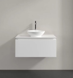 Тумба під раковину Villeroy&Boch Legato 80х50 см ДСП білий матовий B56900MS
