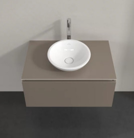 Тумба под раковину Villeroy & Boch Legato 80х50 см ДСП трюфель серый B56900VG