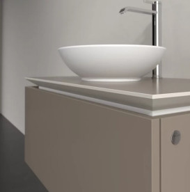 Тумба под раковину Villeroy & Boch Legato 80х50 см ДСП трюфель серый B56900VG