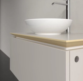 Тумба под раковину Villeroy & Boch Legato 80х50 см ДСП мягкий серый B56900VK