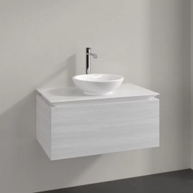 Тумба під раковину Villeroy&Boch Legato 80х50 см ДСП біле дерево B56900E8