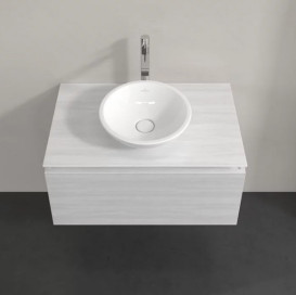 Тумба під раковину Villeroy&Boch Legato 80х50 см ДСП біле дерево B56900E8