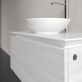 Тумба під раковину Villeroy&Boch Legato 80х50 см ДСП біле дерево B56900E8