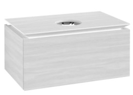 Тумба під раковину Villeroy&Boch Legato 80х50 см ДСП біле дерево B56900E8