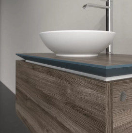 Тумба під раковину Villeroy & Boch Legato 80х50 см ДСП кам'яний дуб B56900RK