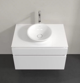 Тумба под раковину Villeroy & Boch Legato 80х50 см МДФ/ДСП глянцевый белый B57000DH