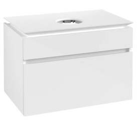 Тумба под раковину Villeroy & Boch Legato 80х50 см МДФ/ДСП глянцевый белый B57000DH