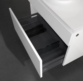 Тумба під раковину Villeroy&Boch Legato 80х50 см ДСП білий матовий B57000MS