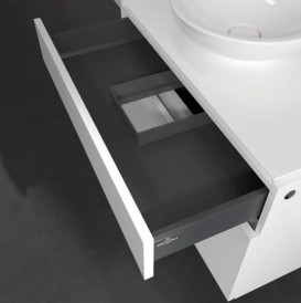 Тумба під раковину Villeroy&Boch Legato 80х50 см ДСП білий матовий B57000MS