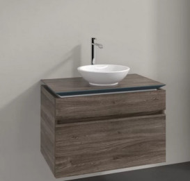 Тумба під раковину Villeroy & Boch Legato 80х50 см ДСП кам'яний дуб B57000RK