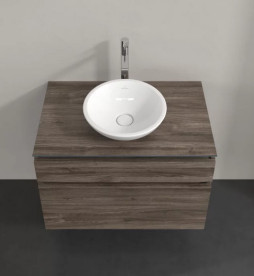 Тумба під раковину Villeroy & Boch Legato 80х50 см ДСП кам'яний дуб B57000RK