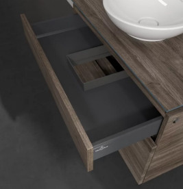 Тумба під раковину Villeroy & Boch Legato 80х50 см ДСП кам'яний дуб B57000RK