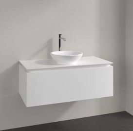 Тумба під раковину Villeroy & Boch Legato 100х50 см МДФ/ДСП білий глянсовий B57100DH