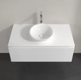 Тумба під раковину Villeroy & Boch Legato 100х50 см МДФ/ДСП білий глянсовий B57100DH