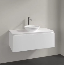 Тумба під раковину Villeroy&Boch Legato 100х50 см ДСП білий матовий B57100MS
