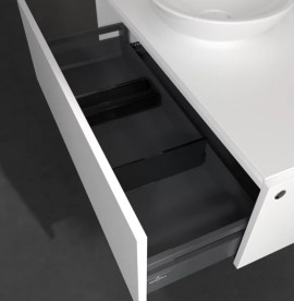 Тумба під раковину Villeroy&Boch Legato 100х50 см ДСП білий матовий B57100MS