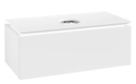 Тумба під раковину Villeroy&Boch Legato 100х50 см ДСП білий матовий B57100MS