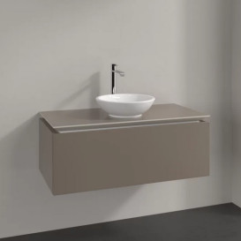 Тумба під раковину Villeroy & Boch Legato 100х50 см ДСП сірий трюфель B57100VG