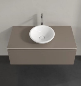 Тумба під раковину Villeroy & Boch Legato 100х50 см ДСП сірий трюфель B57100VG