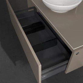 Тумба під раковину Villeroy & Boch Legato 100х50 см ДСП сірий трюфель B57100VG