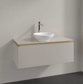 Тумба під раковину Villeroy&Boch Legato 100х50 см ДСП м'який сірий B57100VK