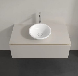 Тумба під раковину Villeroy&Boch Legato 100х50 см ДСП м'який сірий B57100VK