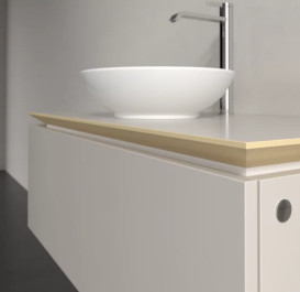 Тумба під раковину Villeroy&Boch Legato 100х50 см ДСП м'який сірий B57100VK