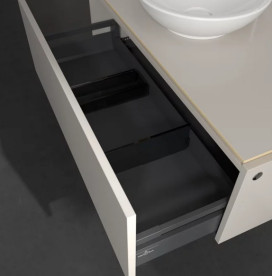 Тумба під раковину Villeroy&Boch Legato 100х50 см ДСП м'який сірий B57100VK