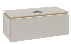 Тумба під раковину Villeroy&Boch Legato 100х50 см ДСП м'який сірий B57100VK