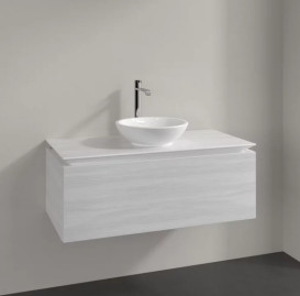 Тумба під раковину Villeroy&Boch Legato 100х50 см ДСП біле дерево B57100E8
