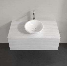 Тумба під раковину Villeroy&Boch Legato 100х50 см ДСП біле дерево B57100E8