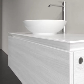 Тумба під раковину Villeroy&Boch Legato 100х50 см ДСП біле дерево B57100E8