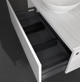 Тумба під раковину Villeroy&Boch Legato 100х50 см ДСП біле дерево B57100E8