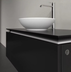 Тумба под раковину Villeroy & Boch Legato 100х50 см МДФ/ДСП черный матовый лак B57100PD