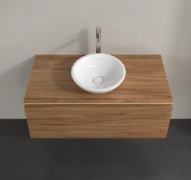 Тумба під раковину Villeroy & Boch Legato 100х50 см ДСП дуб канзас B57100RH