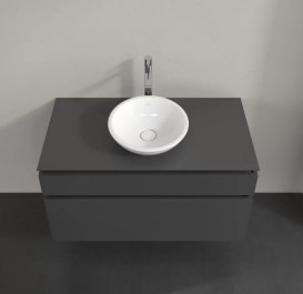 Тумба под раковину Villeroy & Boch Legato 100х55 см МДФ/ДСП глянцевый серый B57200FP