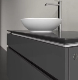 Тумба под раковину Villeroy & Boch Legato 100х55 см МДФ/ДСП глянцевый серый B57200FP