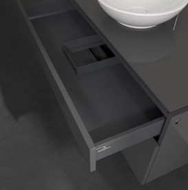 Тумба под раковину Villeroy & Boch Legato 100х55 см МДФ/ДСП глянцевый серый B57200FP