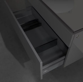 Тумба под раковину Villeroy & Boch Legato 100х55 см МДФ/ДСП глянцевый серый B57200FP