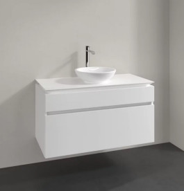 Тумба під раковину Villeroy&Boch Legato 100х55 см ДСП білий матовий B57200MS