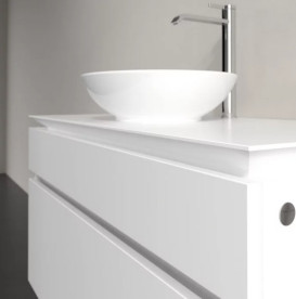 Тумба під раковину Villeroy&Boch Legato 100х55 см ДСП білий матовий B57200MS
