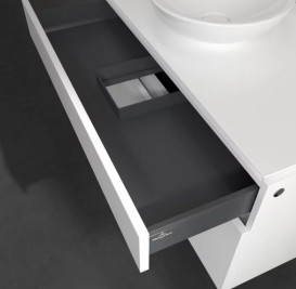 Тумба під раковину Villeroy&Boch Legato 100х55 см ДСП білий матовий B57200MS