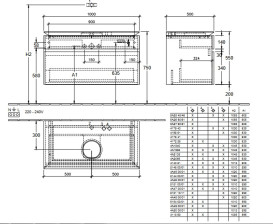 Тумба під раковину Villeroy&Boch Legato 100х55 см ДСП білий матовий B57200MS