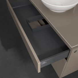 Тумба під раковину Villeroy&Boch Legato 100х55 см ДСП трюфель сірий B57200VG