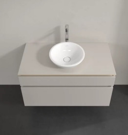 Тумба під раковину Villeroy&Boch Legato 100х55 см ДСП м'який сірий B57200VK