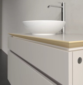 Тумба під раковину Villeroy&Boch Legato 100х55 см ДСП м'який сірий B57200VK