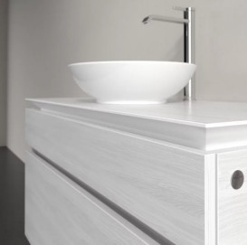 Тумба під раковину Villeroy&Boch Legato 100х55 см ДСП біле дерево B57200E8