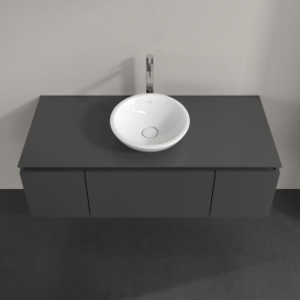 Тумба під раковину Villeroy & Boch Legato 120х38 см МДФ/ДСП глянсовий сірий B57700FP